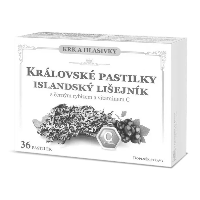 Královské pastilky Islandský lišejník 36ks